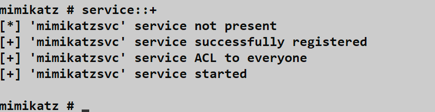 Service installation details