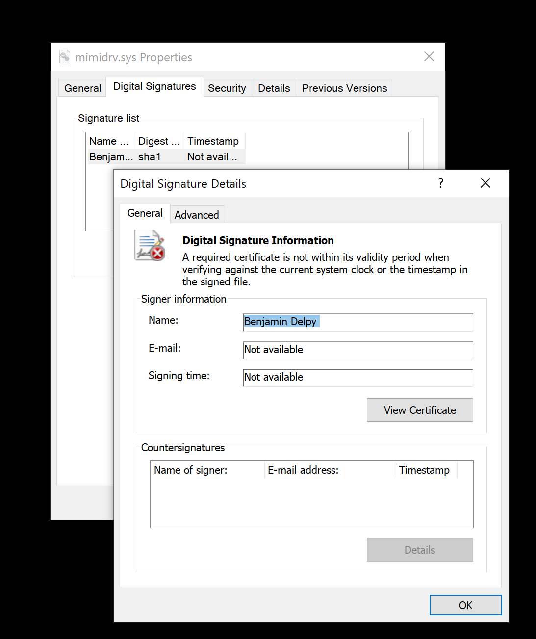 Detection indicators